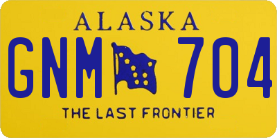 AK license plate GNM704