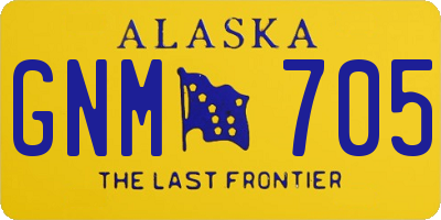 AK license plate GNM705