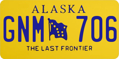 AK license plate GNM706