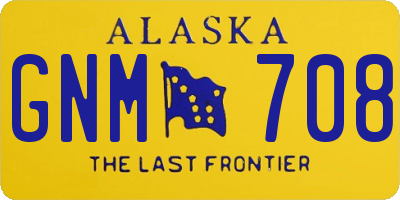 AK license plate GNM708