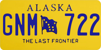 AK license plate GNM722