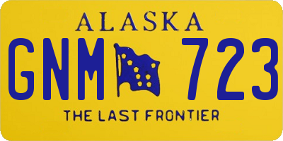 AK license plate GNM723