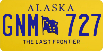 AK license plate GNM727
