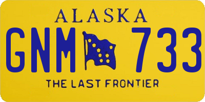 AK license plate GNM733