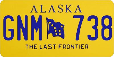 AK license plate GNM738