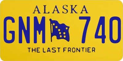 AK license plate GNM740