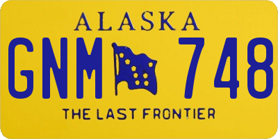 AK license plate GNM748