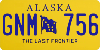 AK license plate GNM756