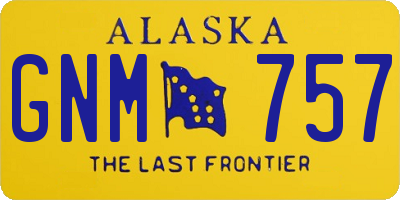 AK license plate GNM757