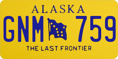 AK license plate GNM759