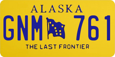AK license plate GNM761