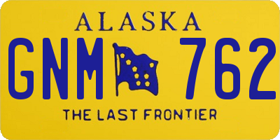 AK license plate GNM762