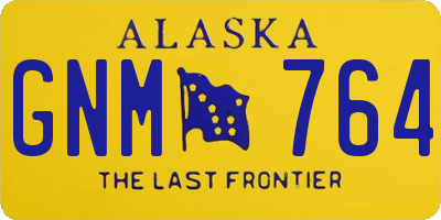 AK license plate GNM764