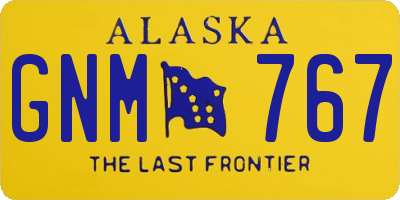 AK license plate GNM767