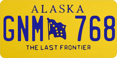 AK license plate GNM768