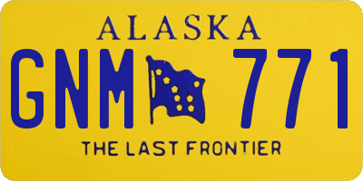 AK license plate GNM771