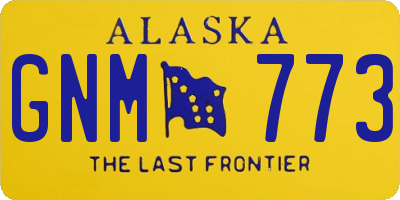 AK license plate GNM773