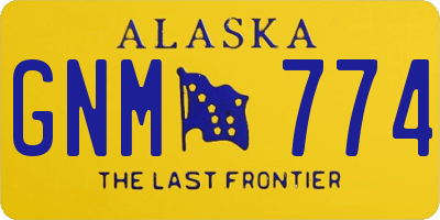 AK license plate GNM774