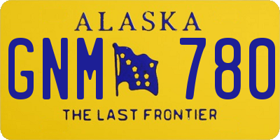 AK license plate GNM780