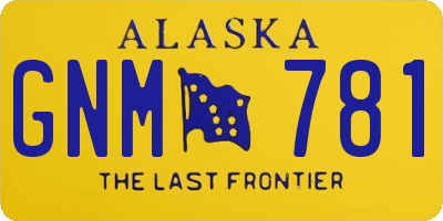 AK license plate GNM781