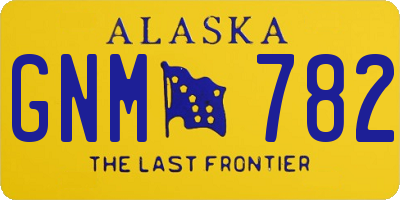 AK license plate GNM782