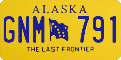 AK license plate GNM791