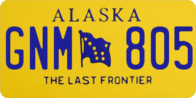 AK license plate GNM805