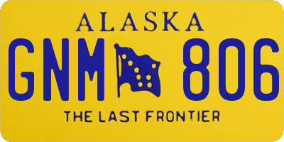 AK license plate GNM806
