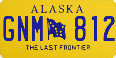 AK license plate GNM812