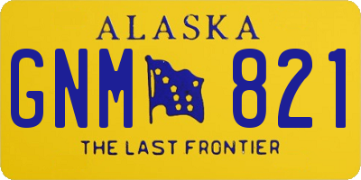 AK license plate GNM821