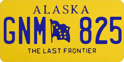 AK license plate GNM825