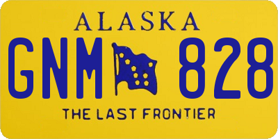 AK license plate GNM828