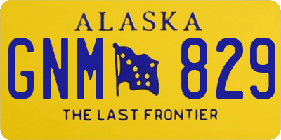 AK license plate GNM829