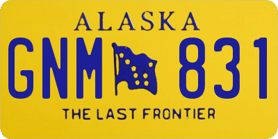 AK license plate GNM831