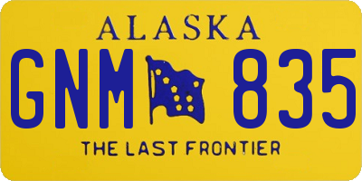 AK license plate GNM835