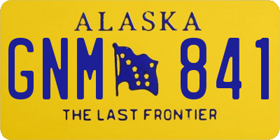 AK license plate GNM841