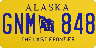 AK license plate GNM848