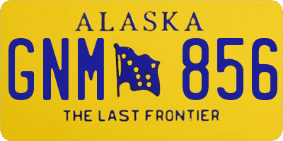 AK license plate GNM856