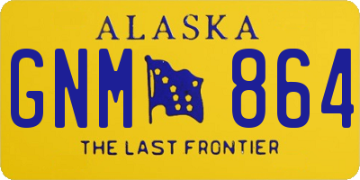 AK license plate GNM864