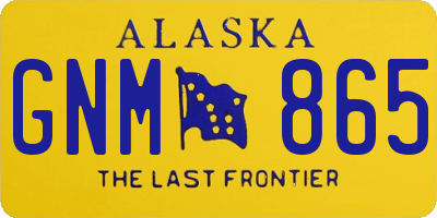 AK license plate GNM865