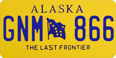 AK license plate GNM866