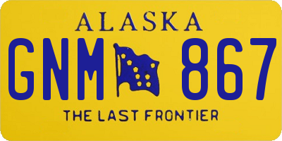 AK license plate GNM867