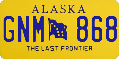 AK license plate GNM868