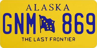 AK license plate GNM869