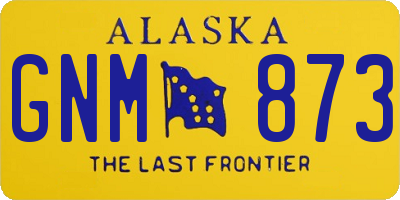 AK license plate GNM873