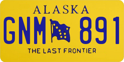 AK license plate GNM891