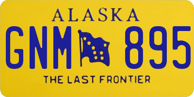 AK license plate GNM895