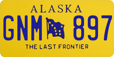 AK license plate GNM897