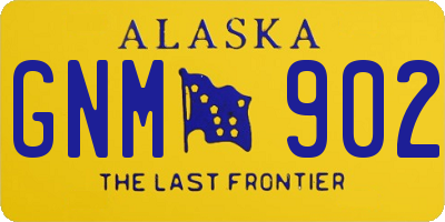 AK license plate GNM902