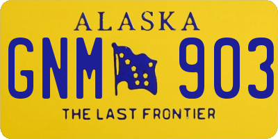 AK license plate GNM903